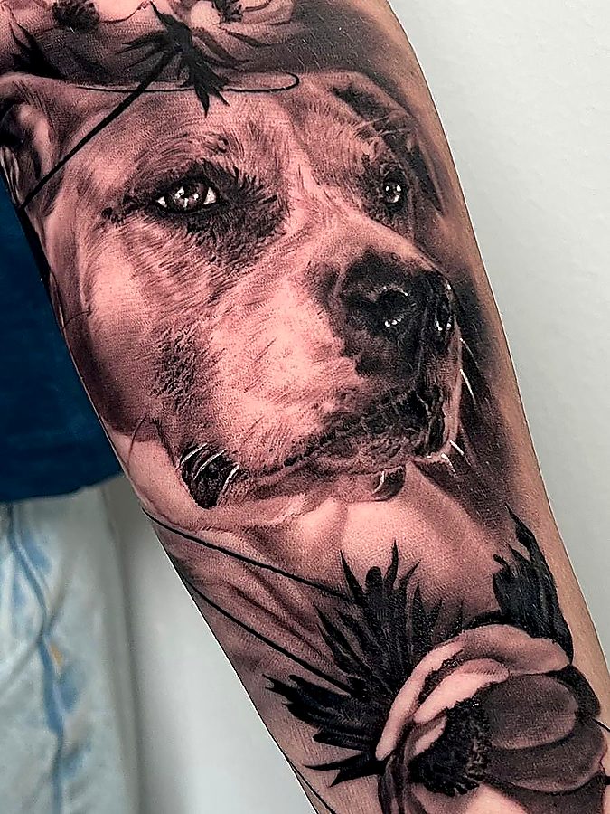 Ritratto realistico di cane