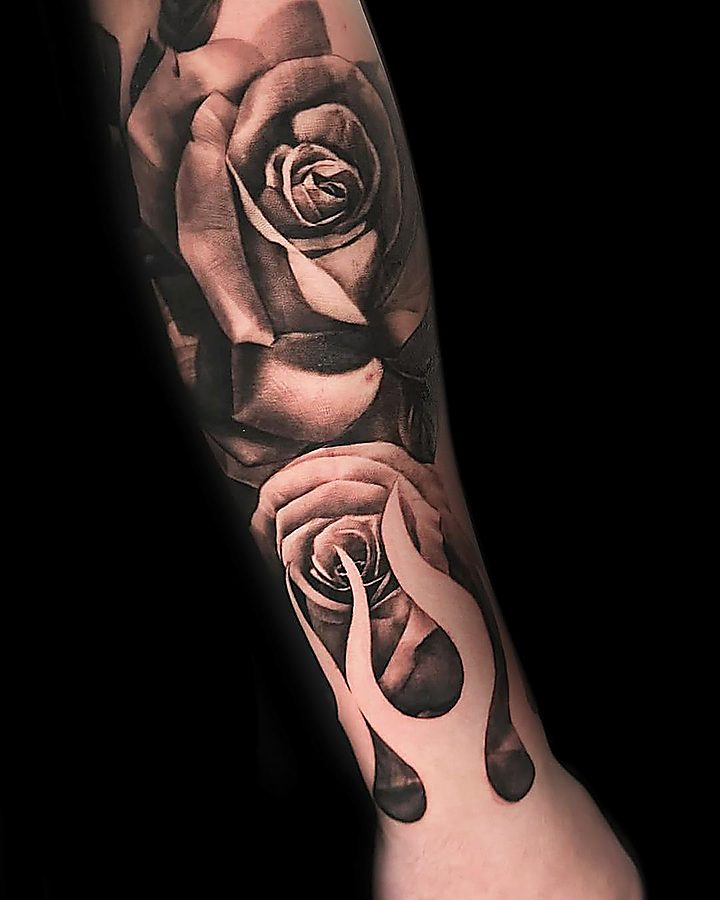 Rose e clessidra